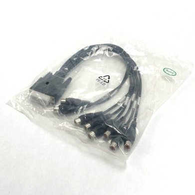 NVT Smatrix Audio Connector Cable, 15-pin DB15 Male to 8-Channel S-Video