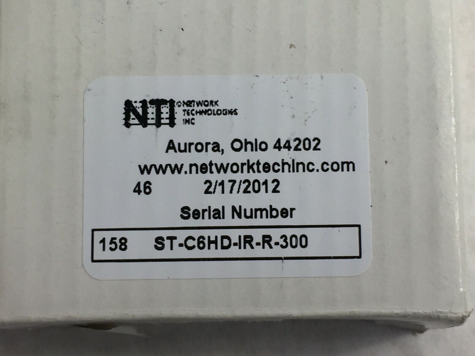 NTI  ST-C6HD-IR-R-300  Xtendex Remote Unit ONLY