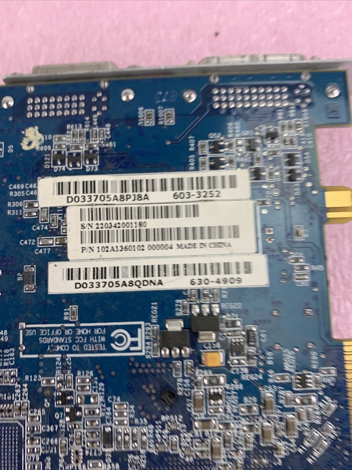 ATI Radeon 9600 64mb Dual DVI Video Card 109-A13600-01