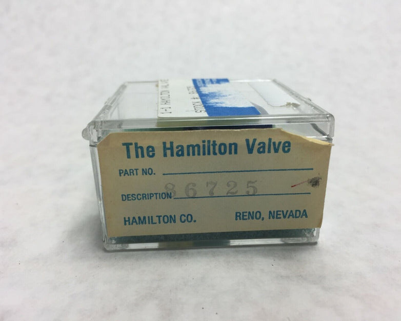 Hamilton Valve Stock # 86725  B42   NOS