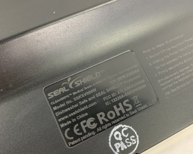 Seal Shield SSWKSV099W Medical Cleanwipe Wireless Waterproof Keyboard Tested