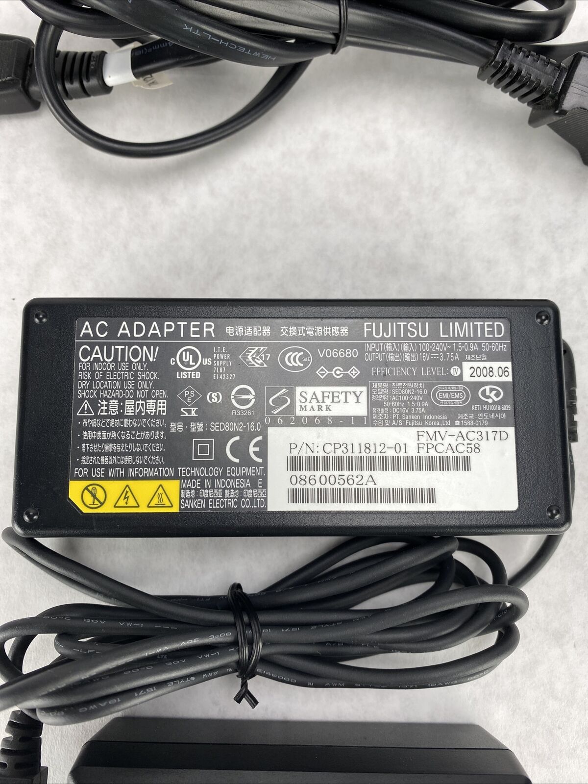 Fujitsu OEM Battery Charger AC Adapter for Fujitsu Stylistic Q550 Q552 Q572