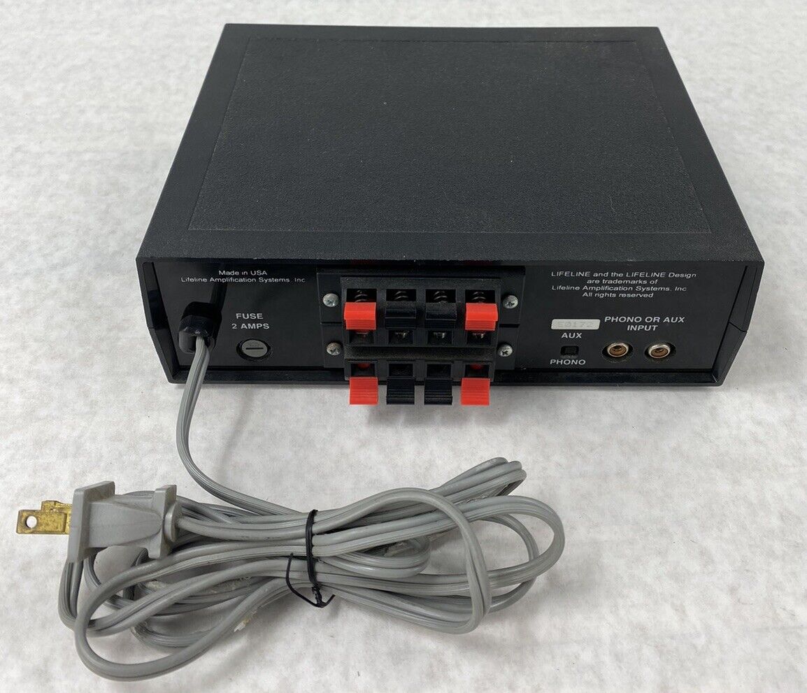 Lifeline Amplifier Classroom Amplification System 2 Channel Microphone Line