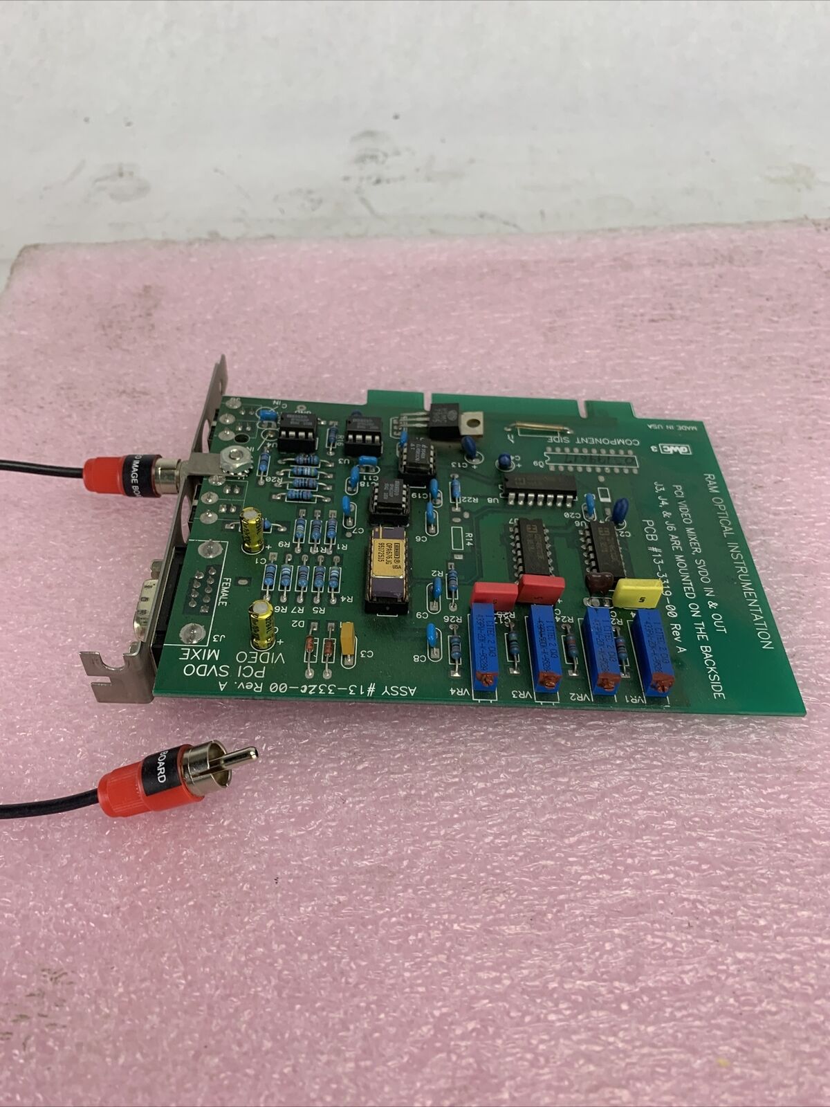 RAM Optical Instrumentation Inc 13-3319-00 PCI Video Mixer