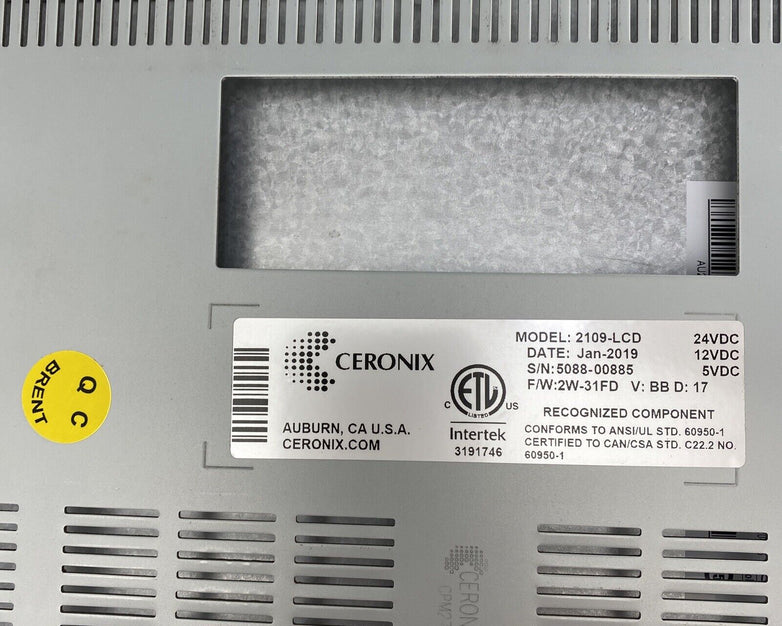 Ceronix 2109 LCD 21.5’’ VGA T/S DVI 6pin Monitor from Bally 210302