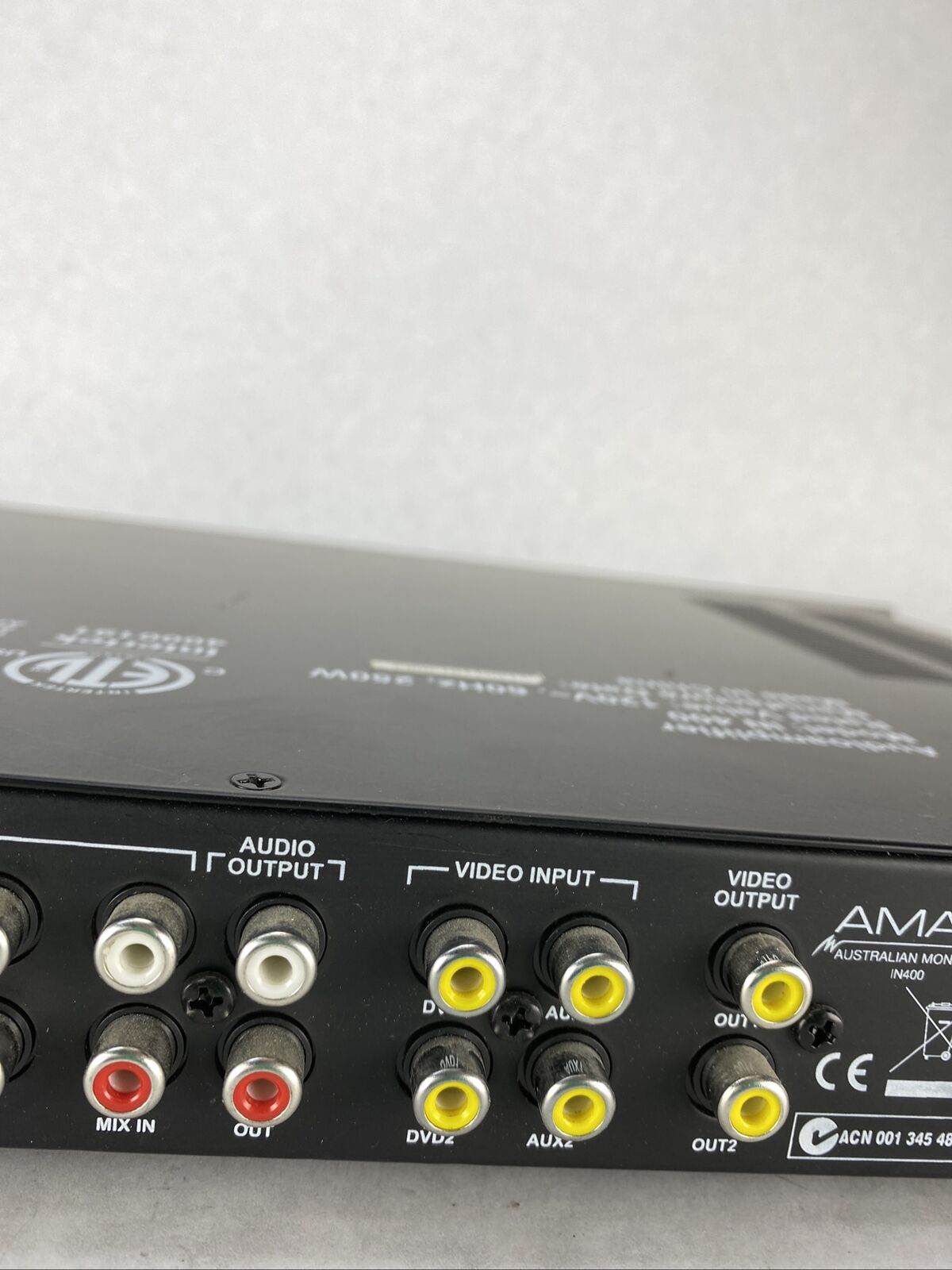 AMAV IN400 Australian Monitor Audio Amplifier NEEDS REPAIR