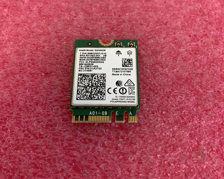 Intel 8265NGW Dual Band Wireless-AC Bluetooth WiFi M.2 Card