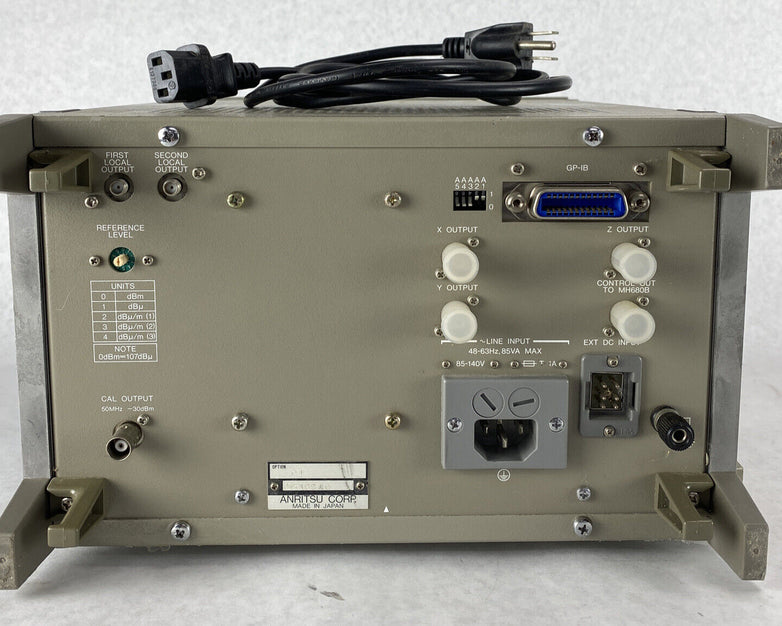 Anritsu MS610B Option 01 Spectrum Analyzer 10kHz- 2GHz UNTESTED
