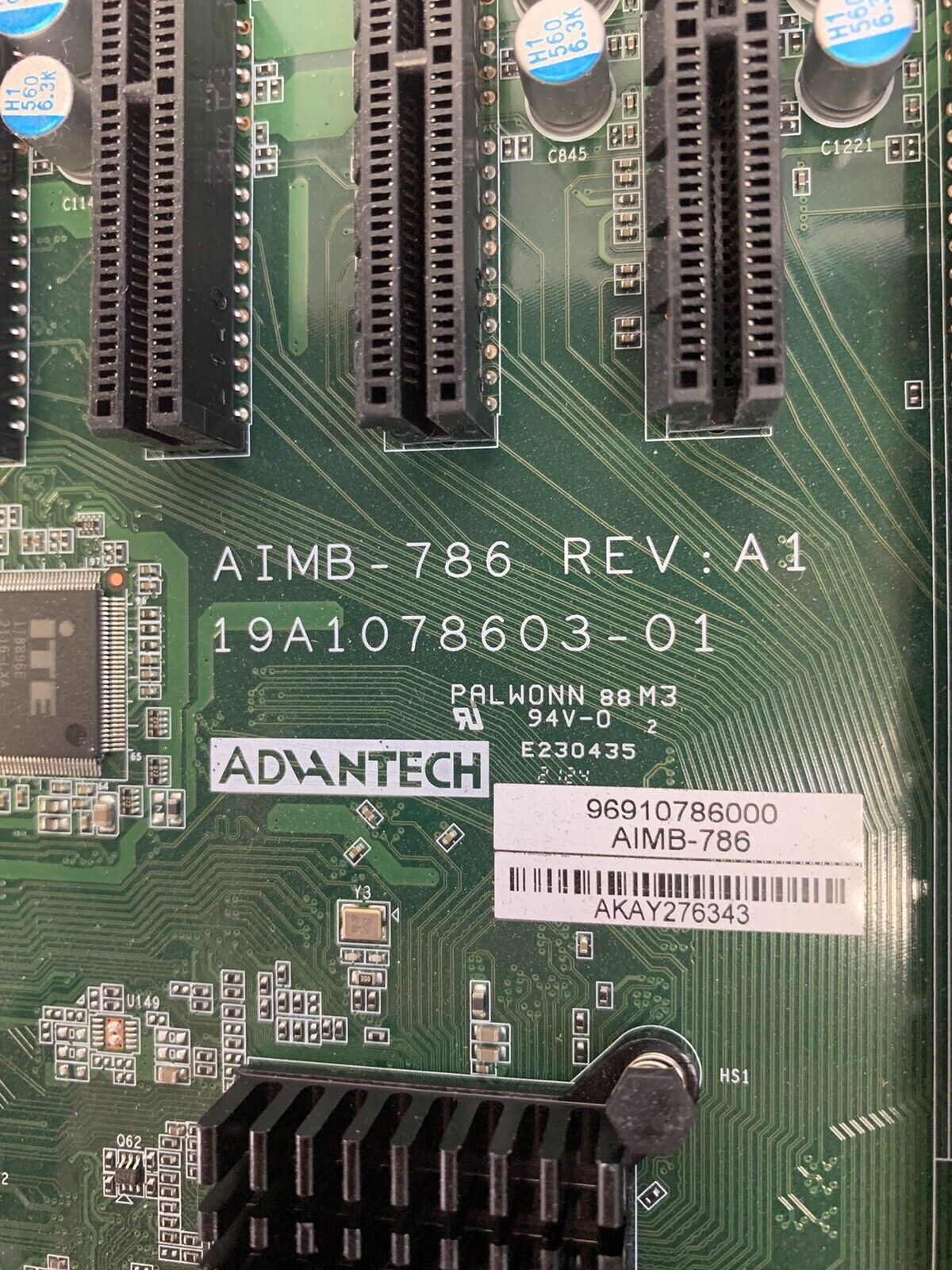 Advantec AIMD-786G2 Motherboard Intel Core i7-9700E 2.6GHz 8GB RAM w/Shield
