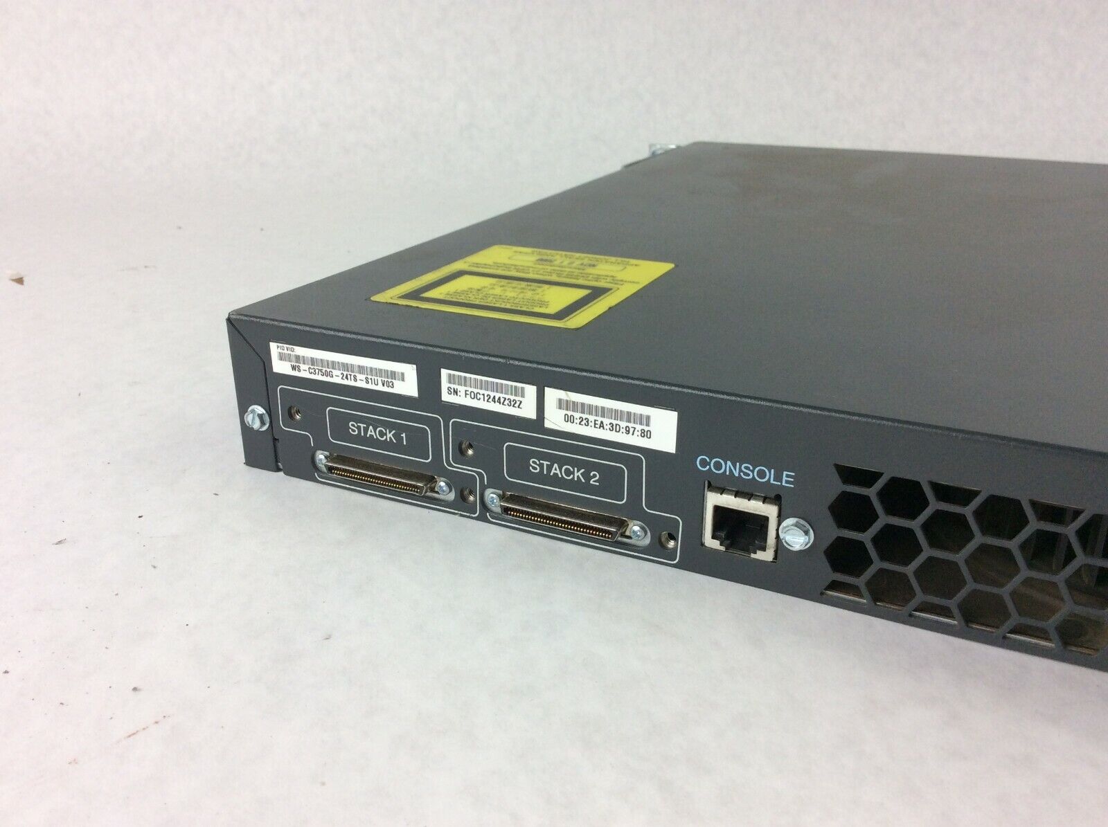Cisco Catalyst WS-C3750G-24TS-S1U 24 Port Gigabit Network Switch