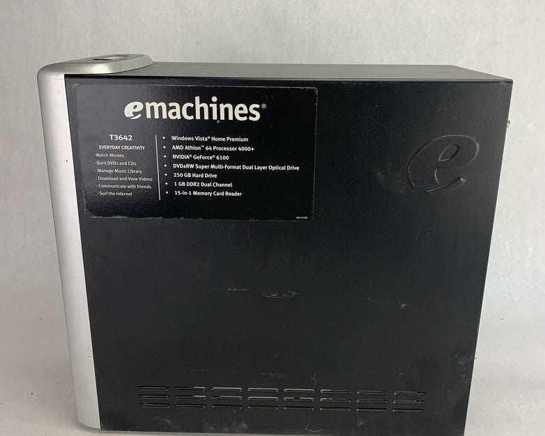 Gateway T3642 MT AMD Athlon 64 4000+ 2.61GHz 3GB RAM No HDD No OS