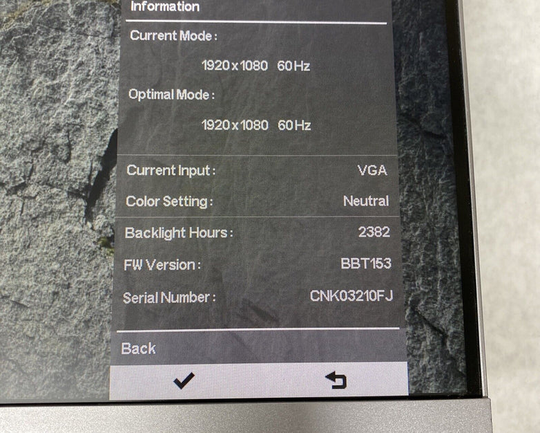 HP EliteDisplay E243 24" Monitor HD IPS Screen Silver