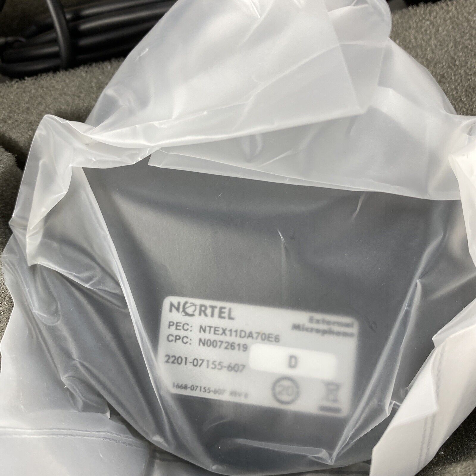 Nortel 2201-07155-607 IP Audio Conference Phone 2033 Extension Mic Set N0072619