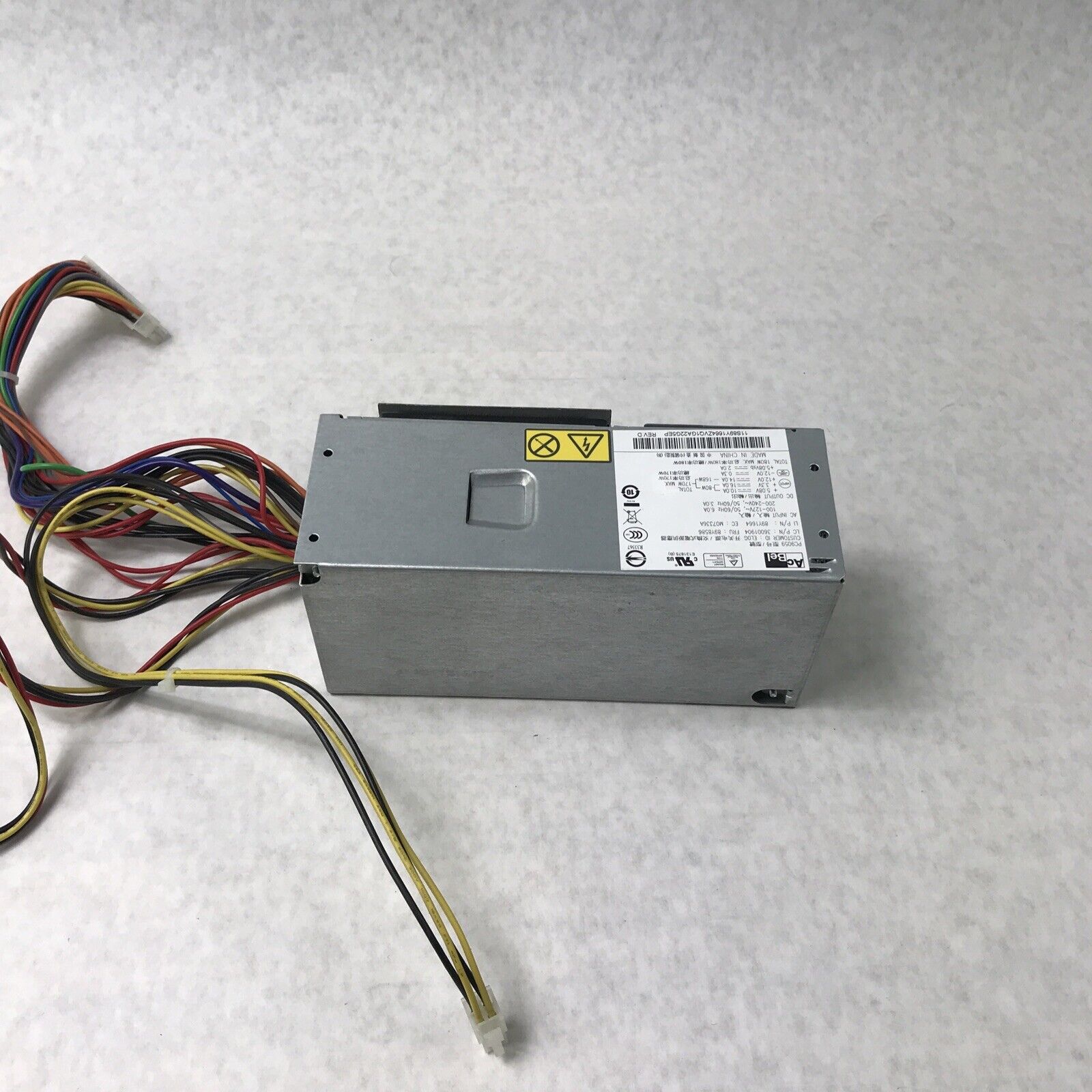 AcBel PC9059 60Hz 240V 6.0A 180W Power Supply 89Y1664 (Tested and Working)