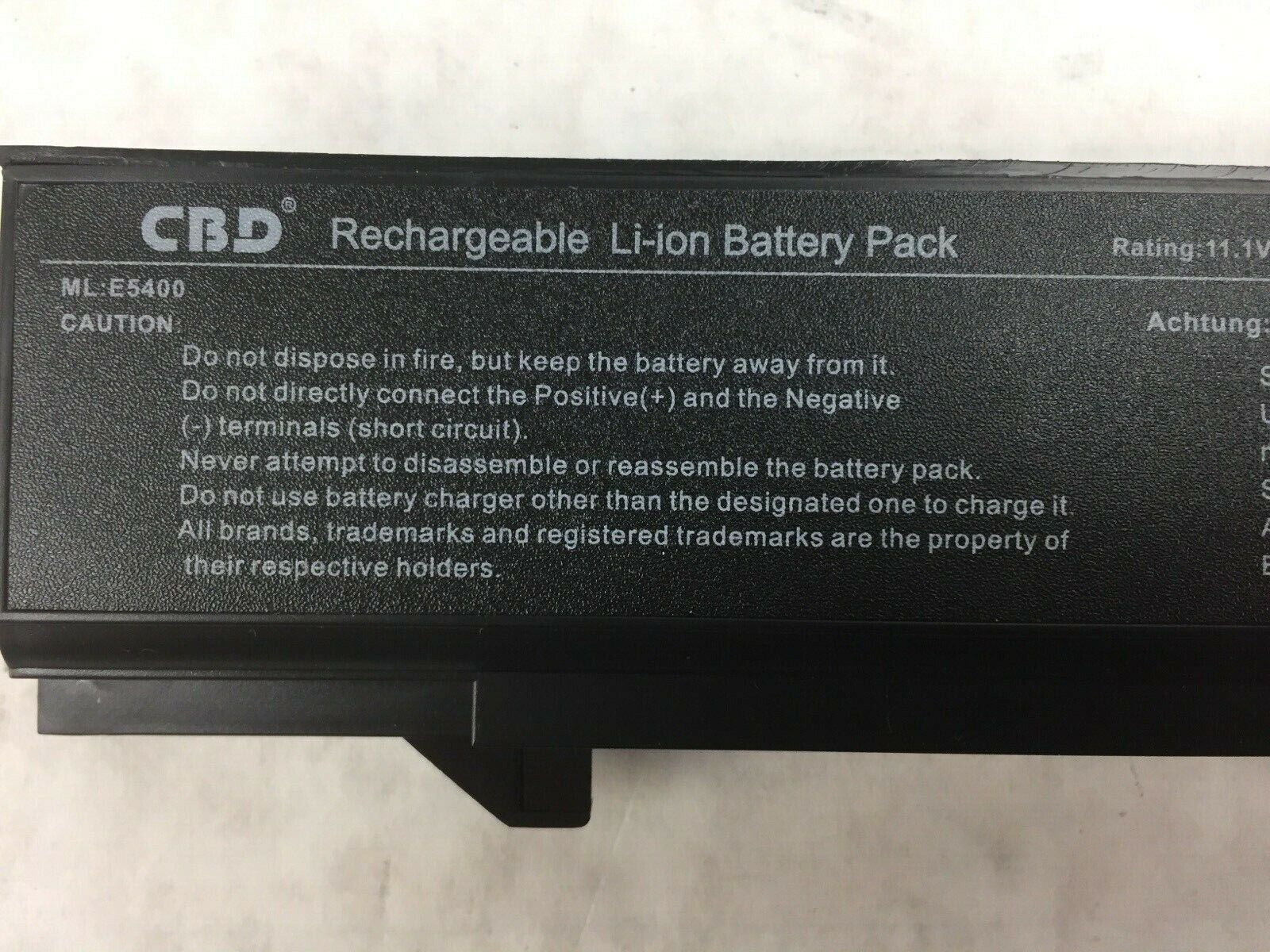 CBD Rechargeable Li-ion Battery Pack for Dell Latitude E5400 Laptop