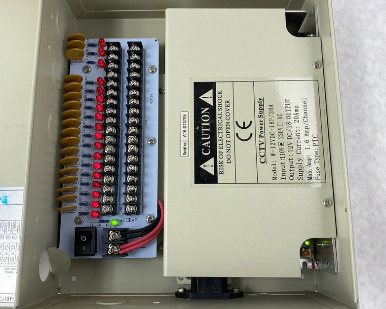 Generic PDB-9CH10A 12VDC 10A Amps CCTV Power Supply