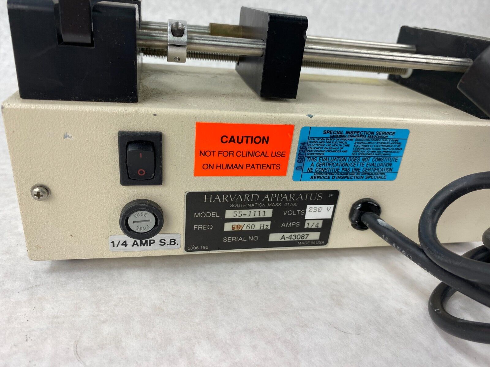 Harvard Apparatus Digital Syringe Pump 11 115/230V 50/60Hz 55-1111