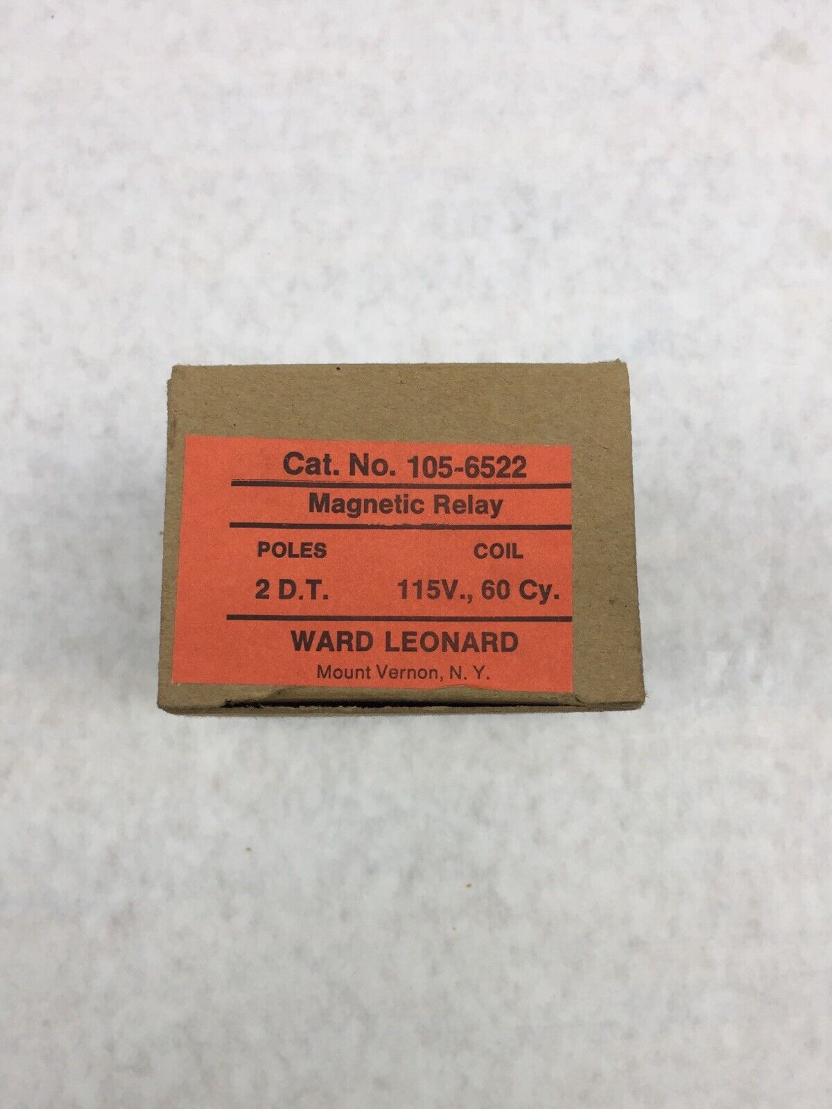 Ward Leonard 105-6522 Magnetic Relay 115 Volt 60 Hz Coil