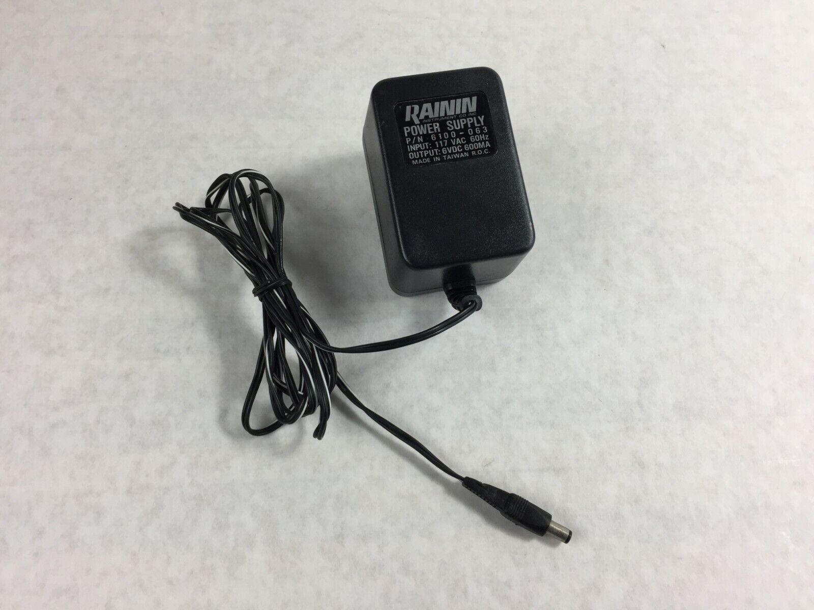 OEM Rainin Power Supply 6100-063  6VDC 600MA