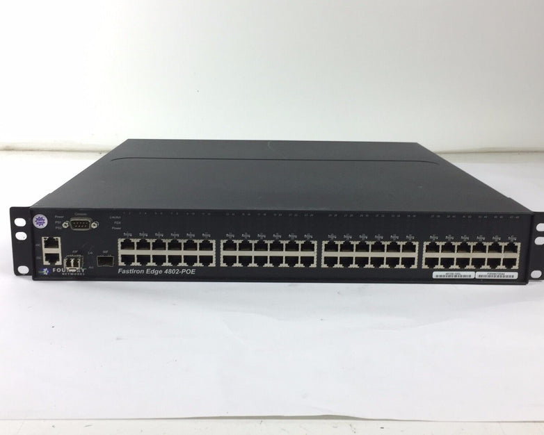 Foundry Networks FastIron Edge 4802-POE 48 Port Managed Network Switch