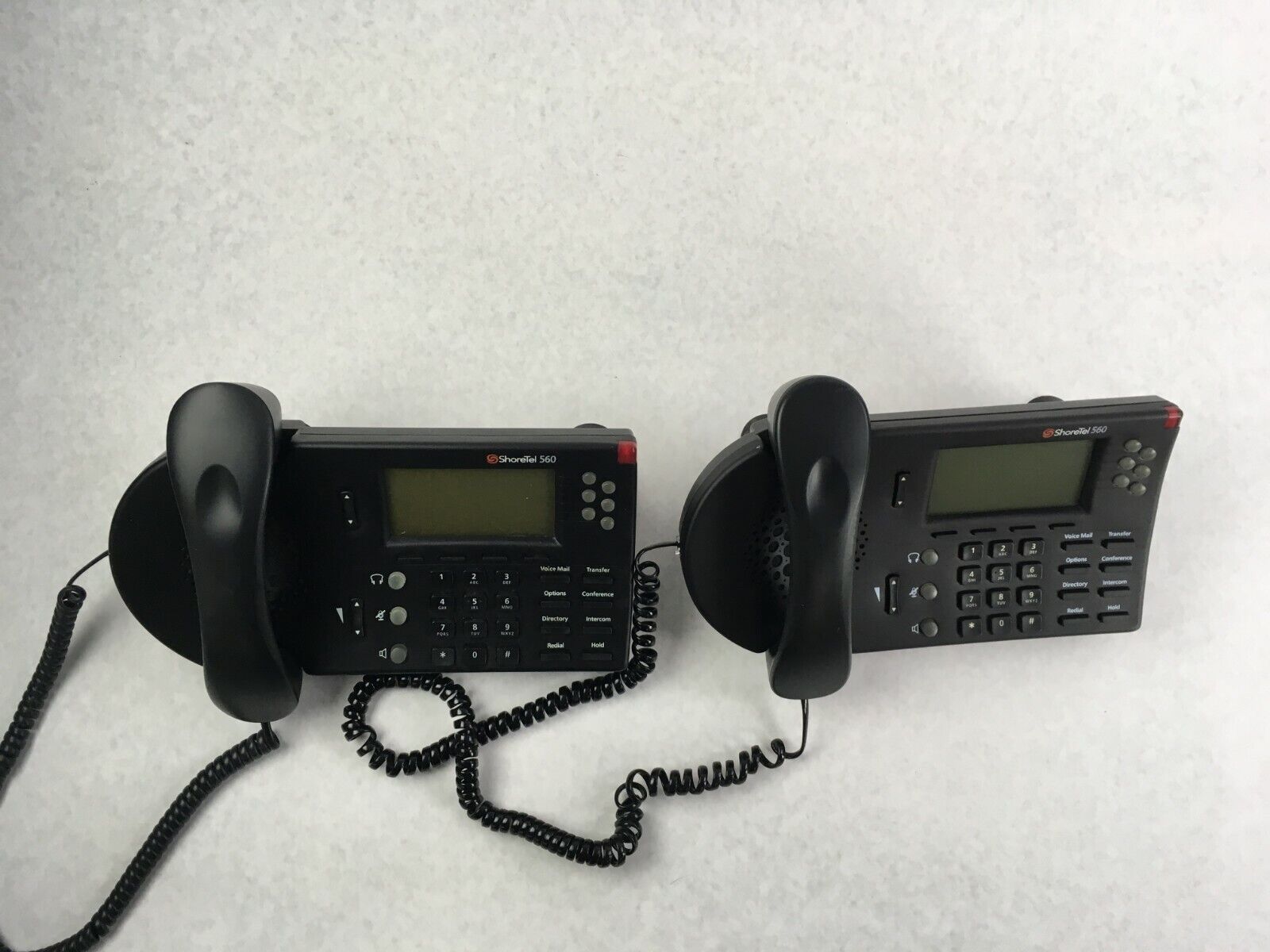 ShoreTel 560 VOIP IP Business Phone LOT OF 2 with STANDS