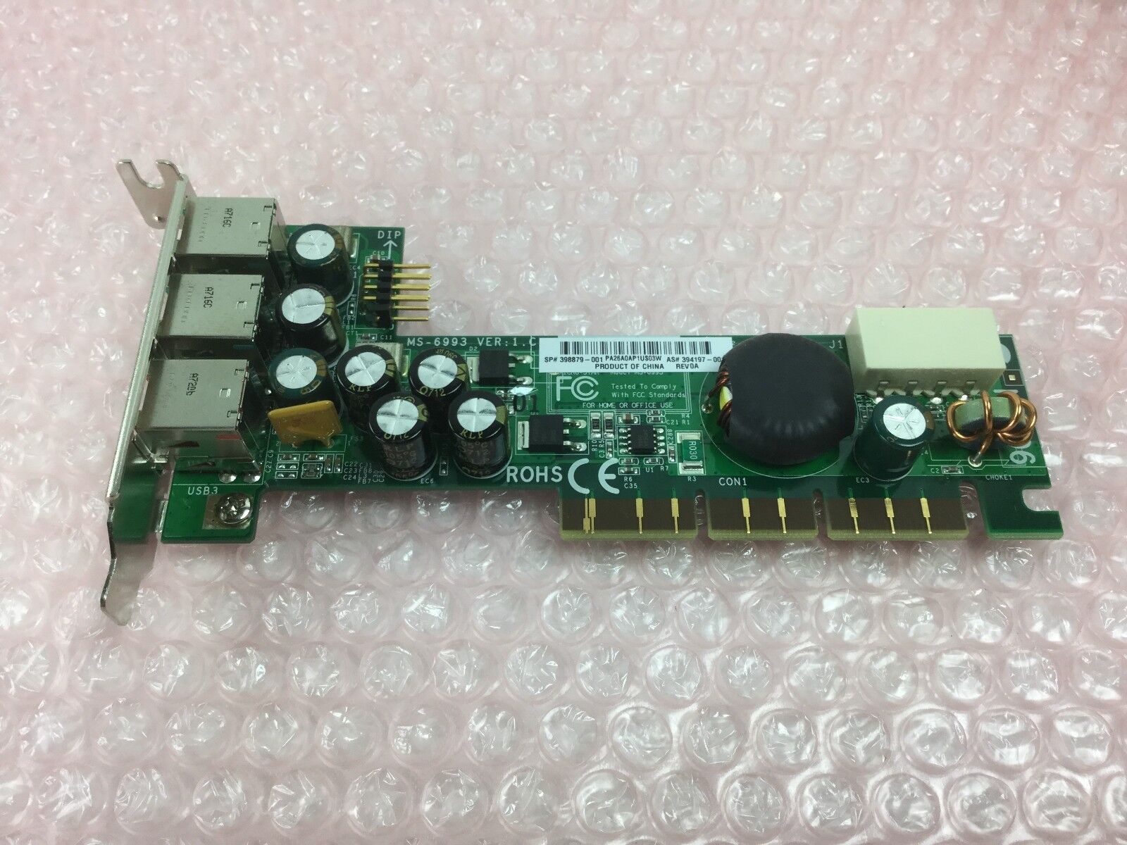 HP 398879-001 USB Board (12V/24V3-conn Powered) for RP5000 394197-001 Lot of (2)