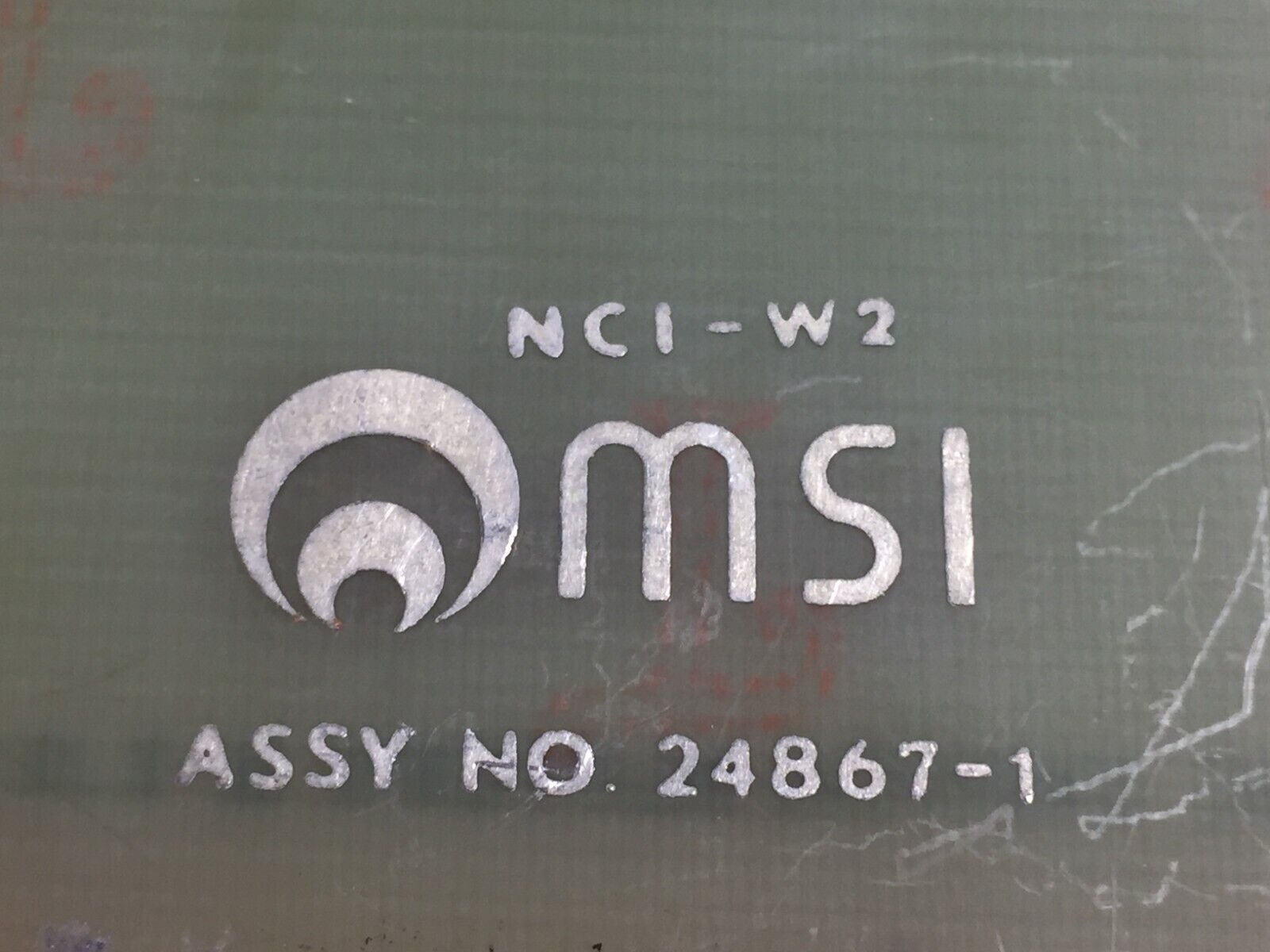 Vintage 1973 MSI  Automatic Switch Buffers & Ejection Logic 24867-1  NC1-W2 Card