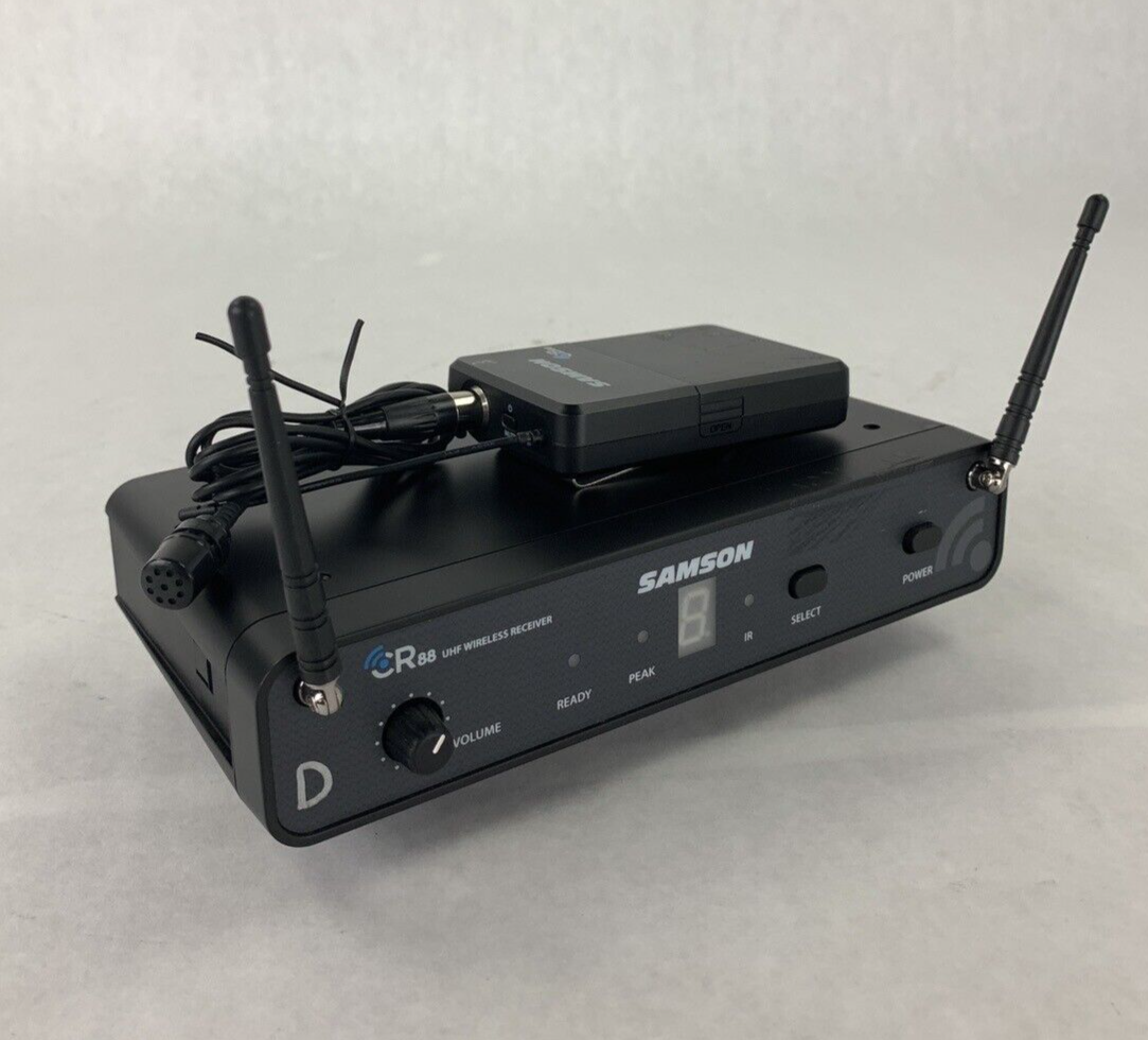 Samson CR88 Wireless Receiver CB88 Wireless Microphone 542-566 MHz No Windscreen