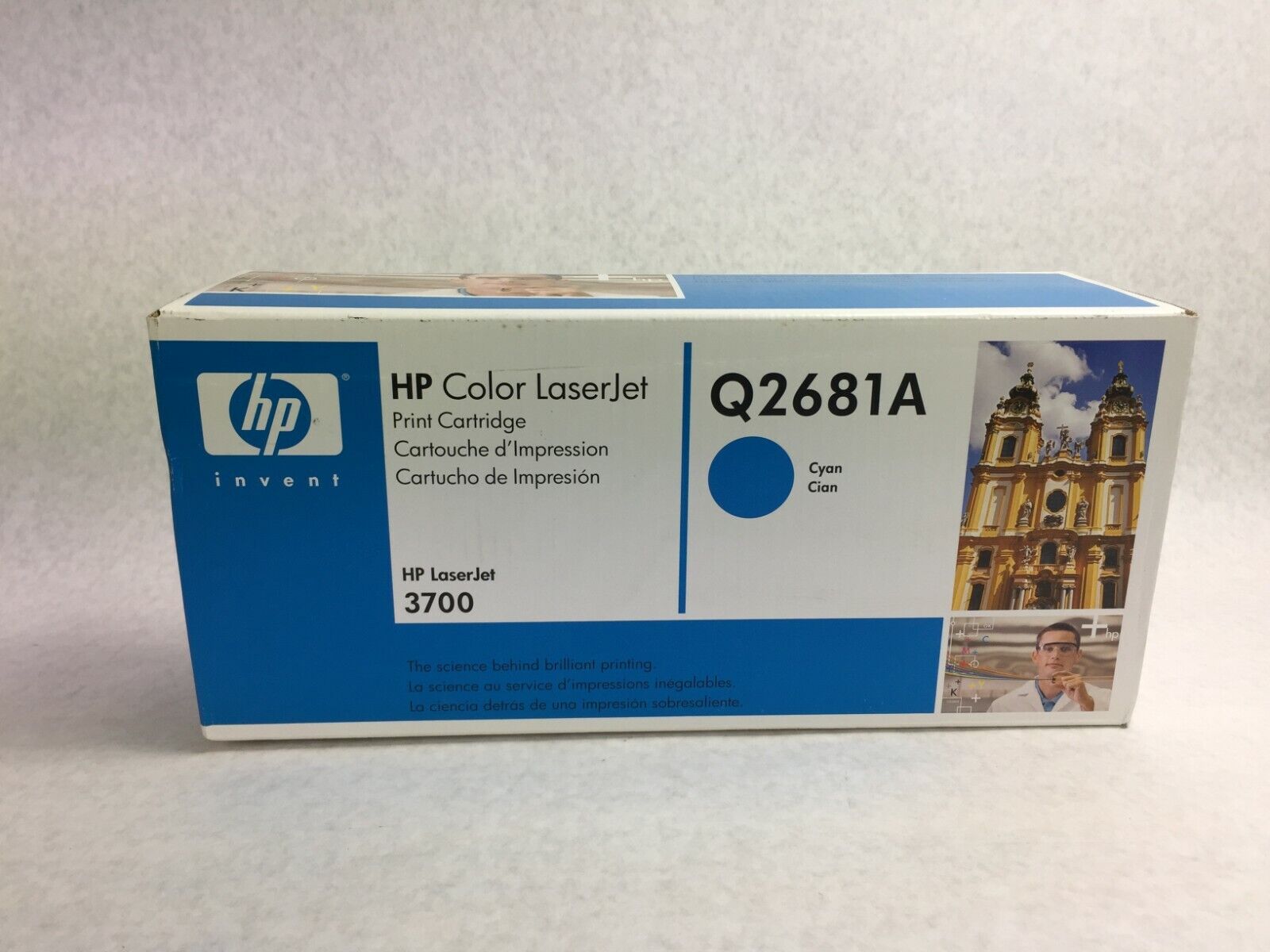 Genuine HP Laserjet Q2681A Cyan Toner Cartridge  Factory Sealed Box