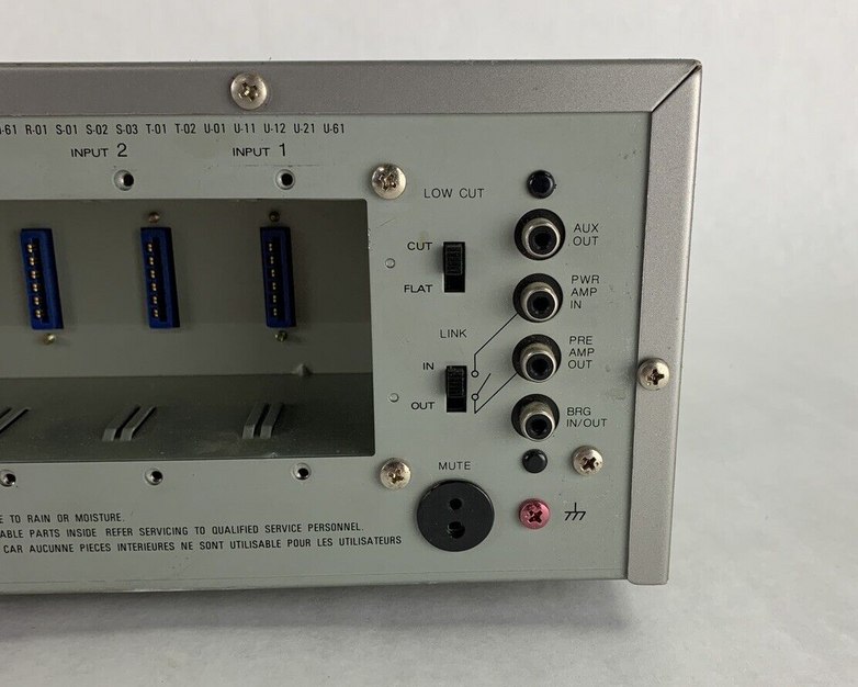 TOA A-912A 900 Series Mixer/Amplifier Missing Modular Cards Tested