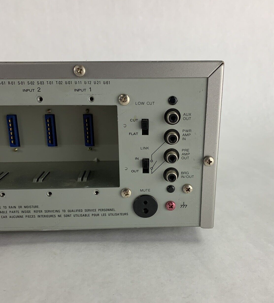 TOA A-912A 900 Series Mixer/Amplifier Missing Modular Cards Tested