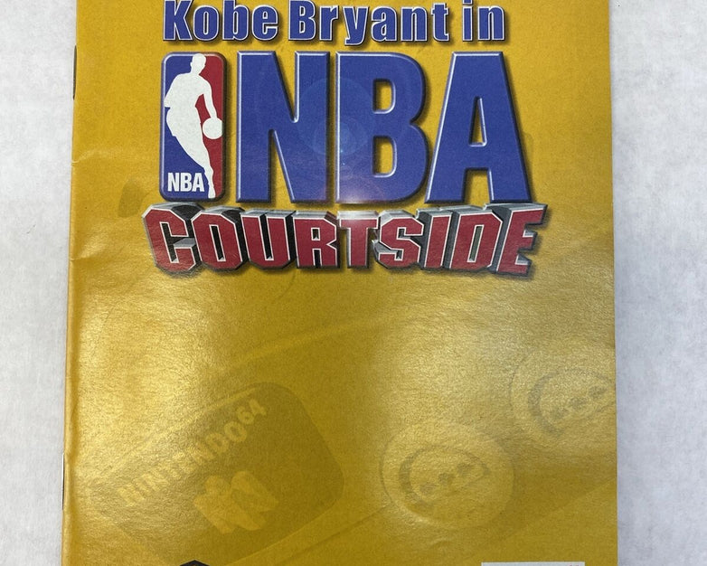 Kobe Bryant In NBA Courtside Nintendo 64 1998 Instruction Booklet Manual ONLY