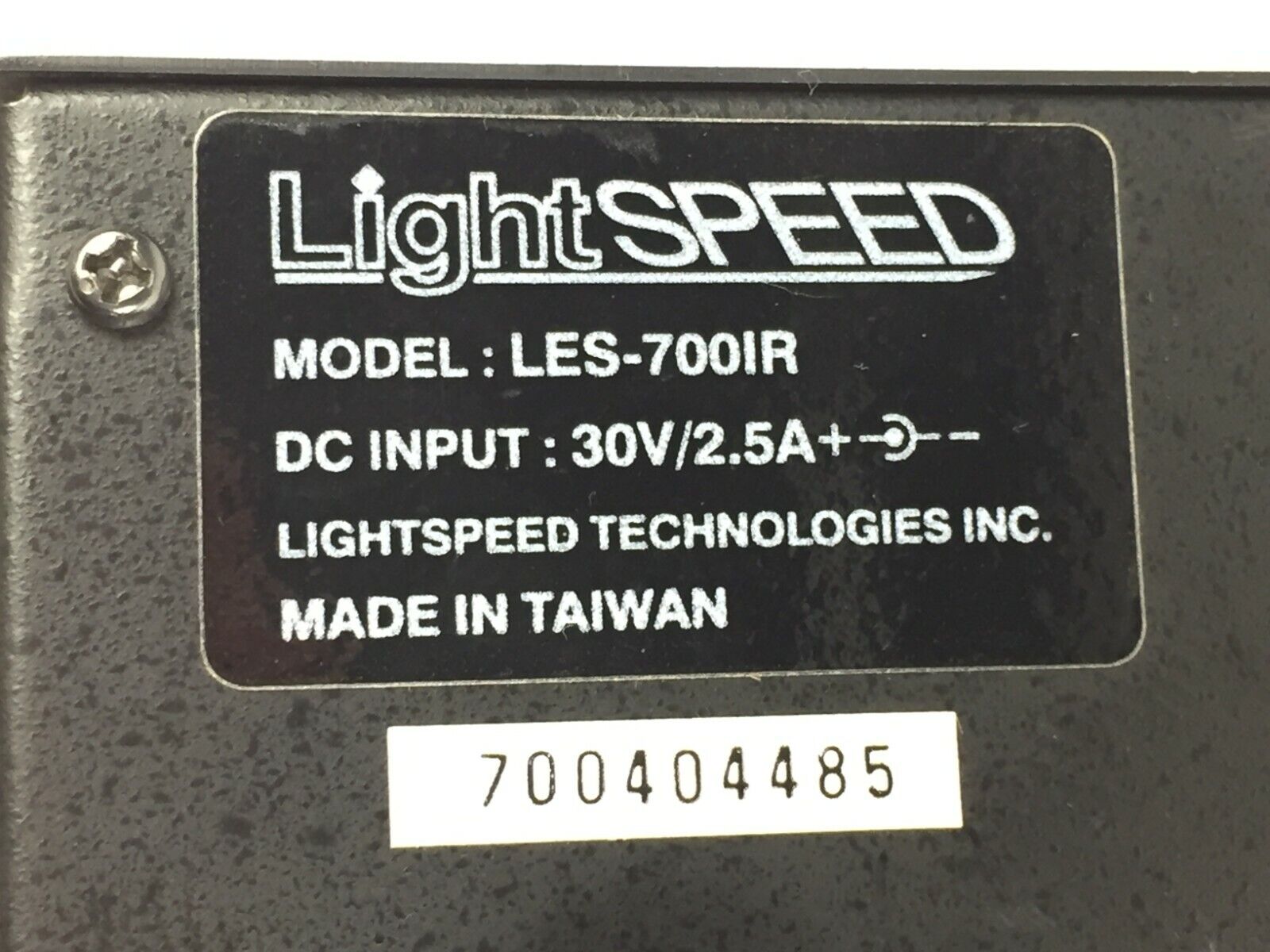 LightSpeed LES-700 IR Classroom Amplifier   No Power Supply