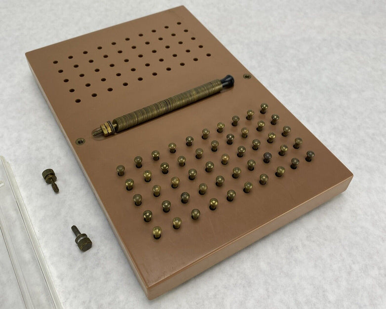 Vintage USES Finger Dexterity Board Clear Cover