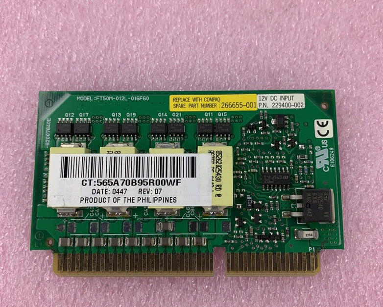 HP Proliant FT50M-012L-016F60 VRM Voltage Regulator Module 229400-002