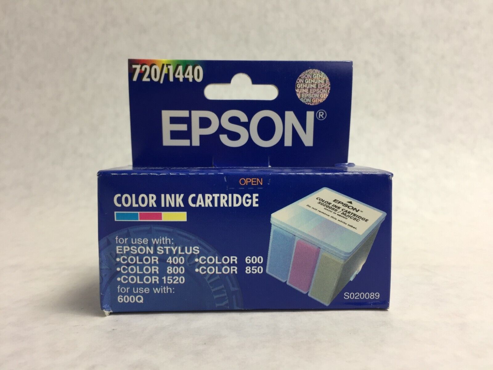 Genuine Epson Color Ink Cartridge S020089   NIB