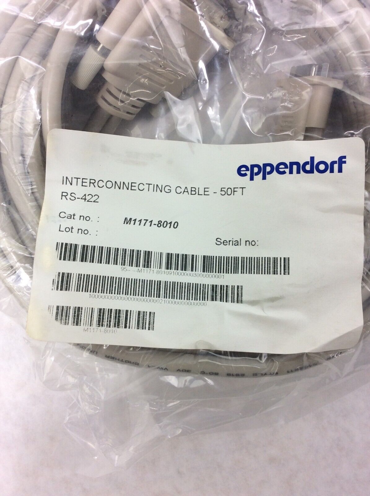 Eppendorf M1171-8010 RS-422 Interconnecting Cable 50 Ft.