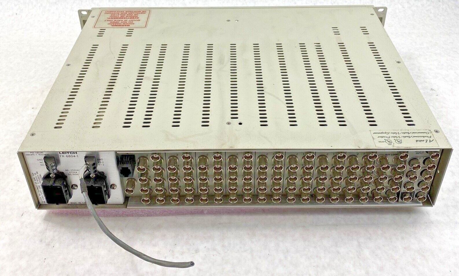 Leitch FR-6804-1 Digital Glue with 10x DVB-8020D video buffer cards