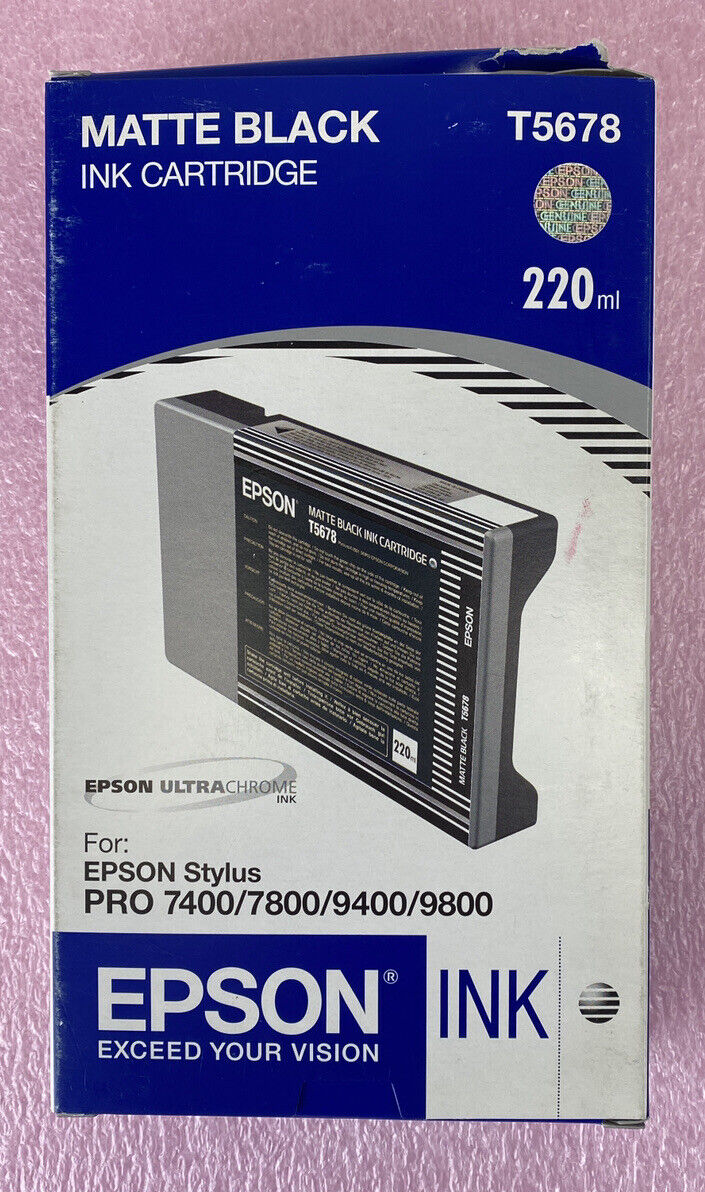 Epson T5678 genuine Ink Cartridge 220ml 2008 Matte Black