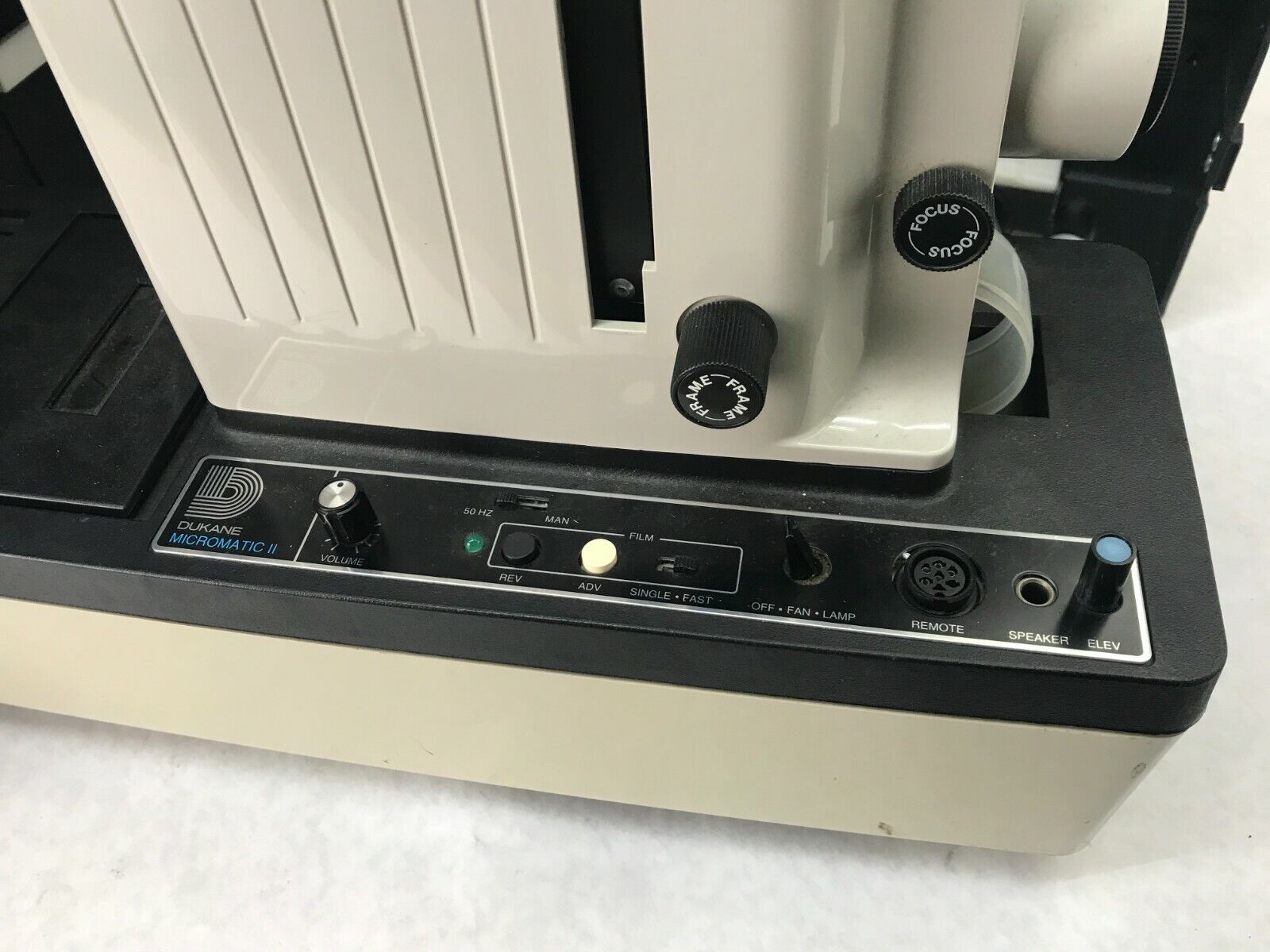 Vintage Dukane Micromatic II Sound Filmstrip Projector with Case