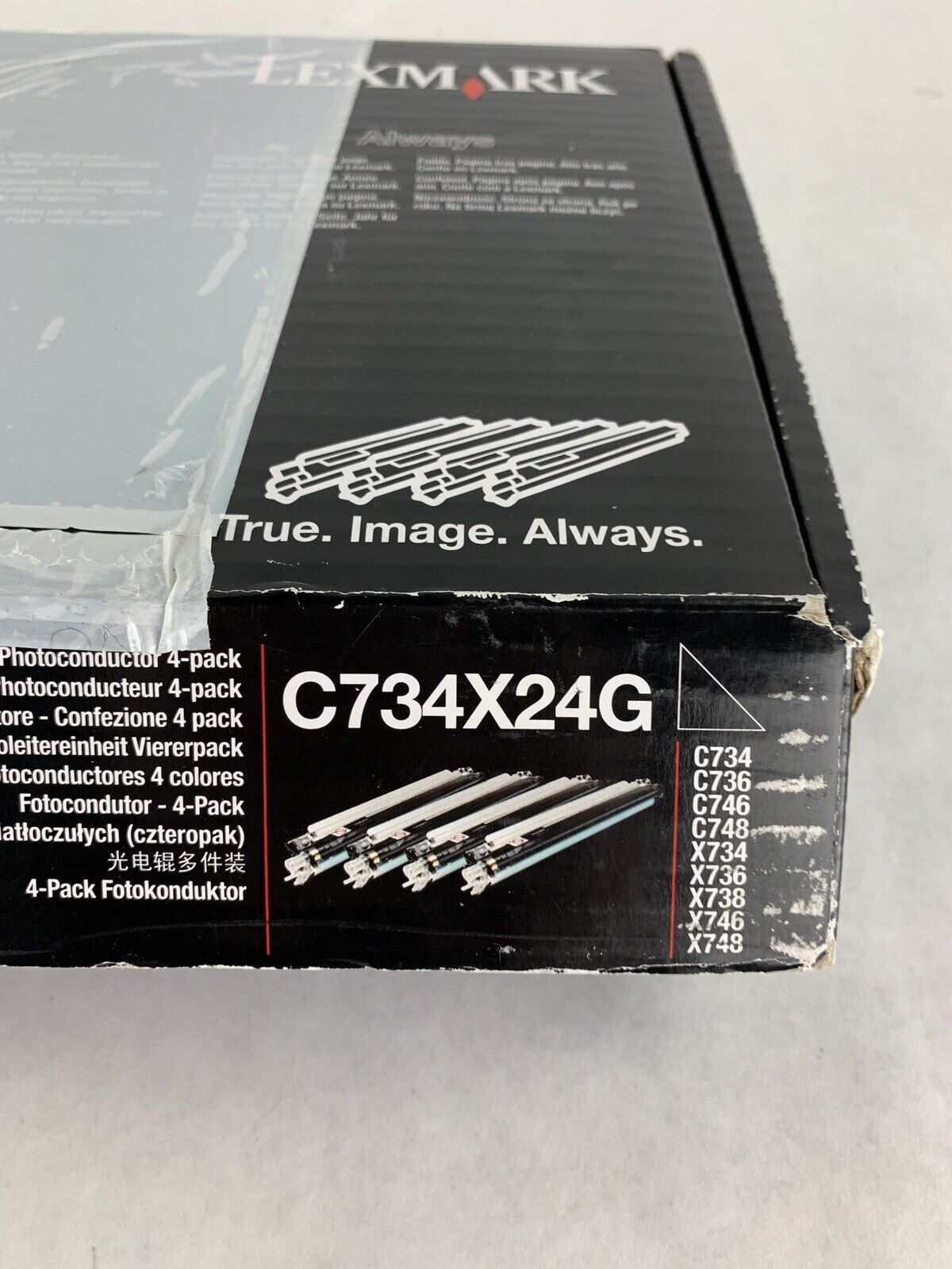 Box Opened New Genuine Lexmark C734X24G  Photoconductor 4-Pack