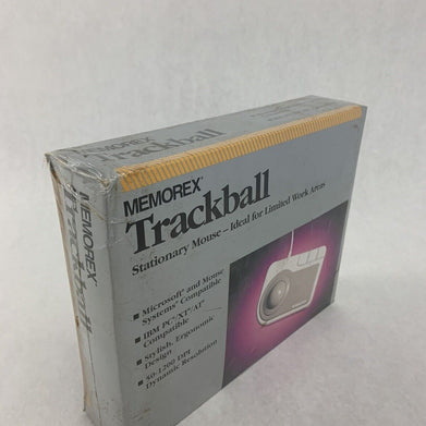 Memorex Trackball Mouse Ergonomic PC Wired Vintage NOS 3202-2313