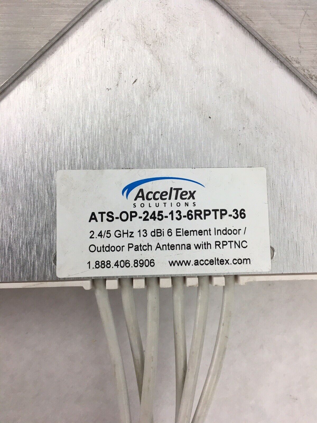 Acceltex 2.4/5GHz Patch With 6x Antenna Cables ATS-OP-2415-13-6RPTP-36