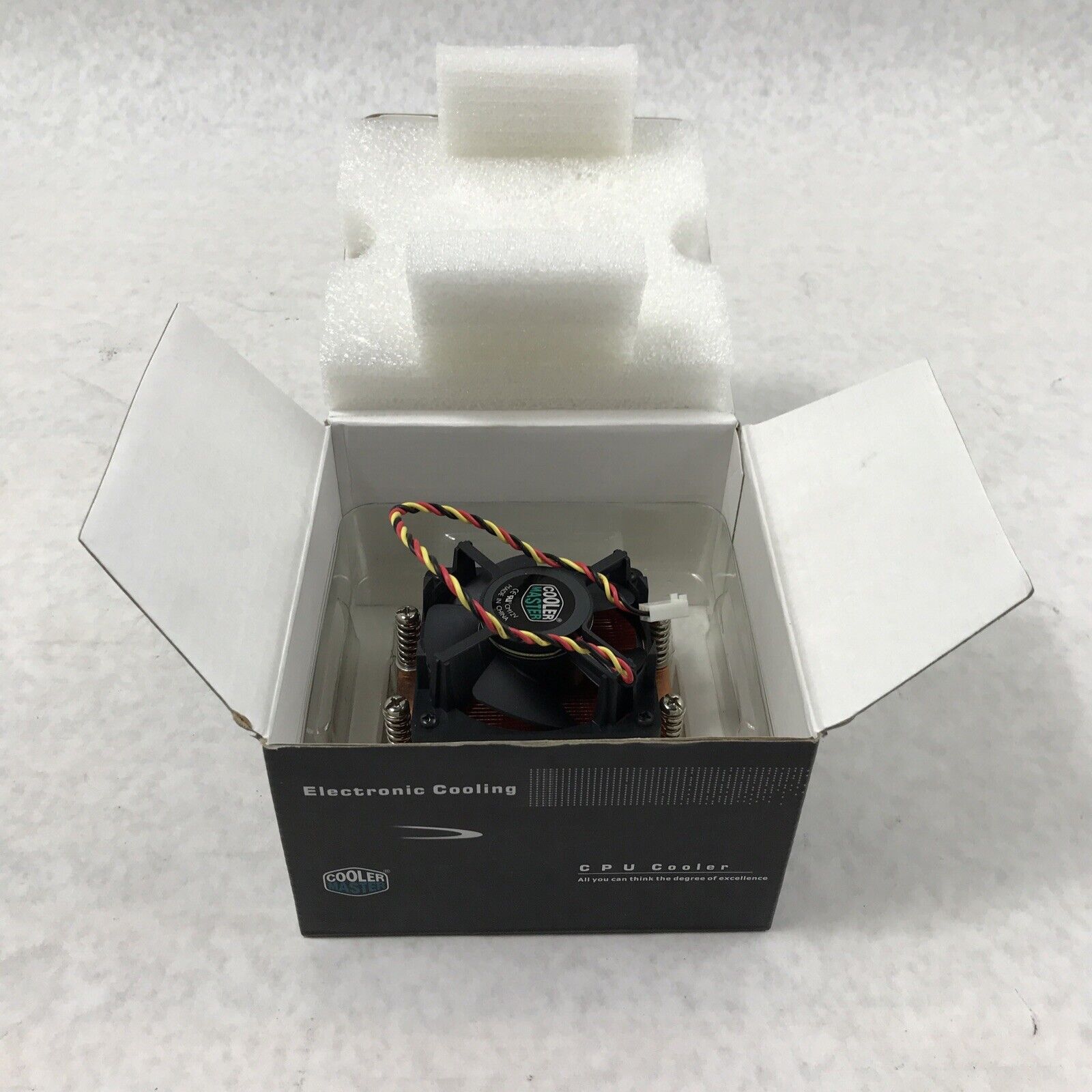 Cooler Master CM12V PC CPU Cooling Fan on Heatsink Block ECC-00174-01