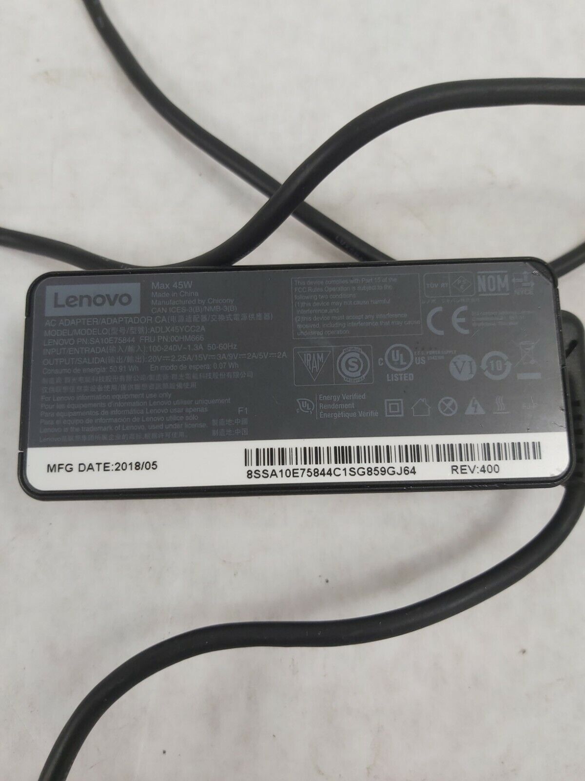 Chargeur/adaptateur Lenovo 45W USB-C pour Lenovo, Nintendo Switch