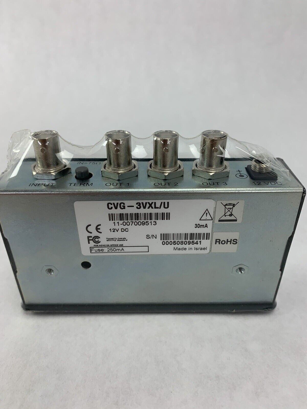 CVG-3VXL/U 1x3 Composite Video Distributor Amplifier Unit