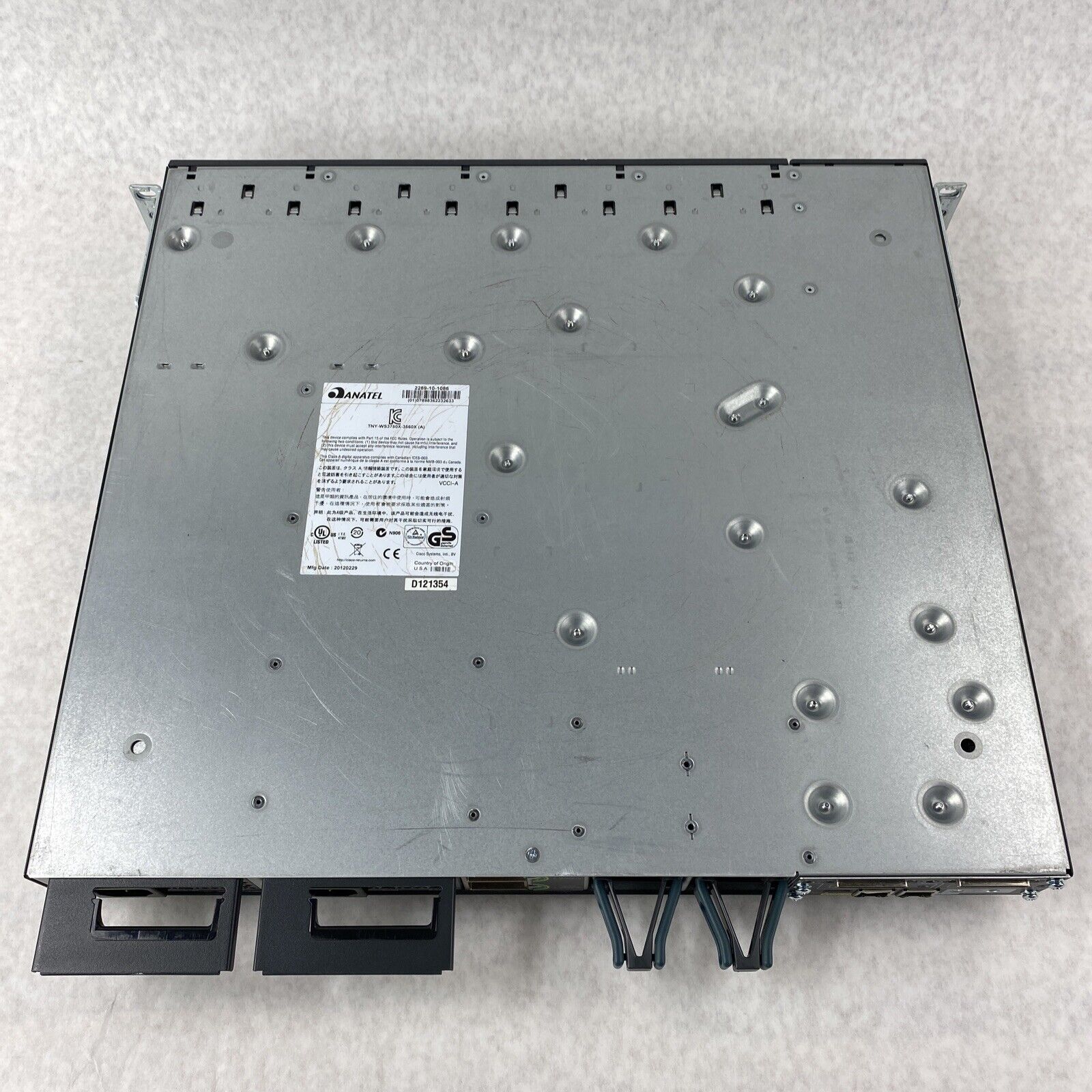Cisco WS-C3750X-48T-S Catalyst Series 48-Port Gigabit Switch with 2 PSU