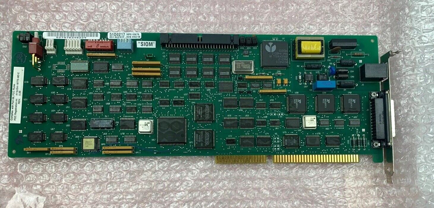 Rolm Phonemail  PHML 51D0217 Serial I/O Modem SIOM Circuit Card S27970340229
