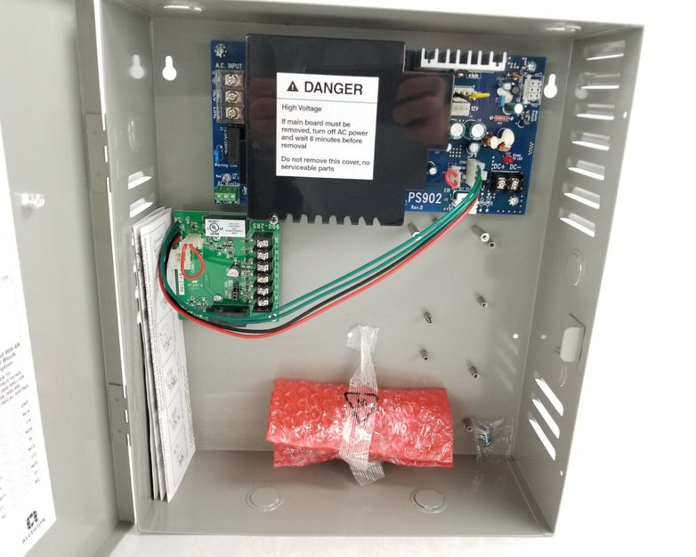 ALLEGION SCHLAGE PS902-2RS-FA Base Power Supply,2A,12/24VDC 2-Relay W/FA