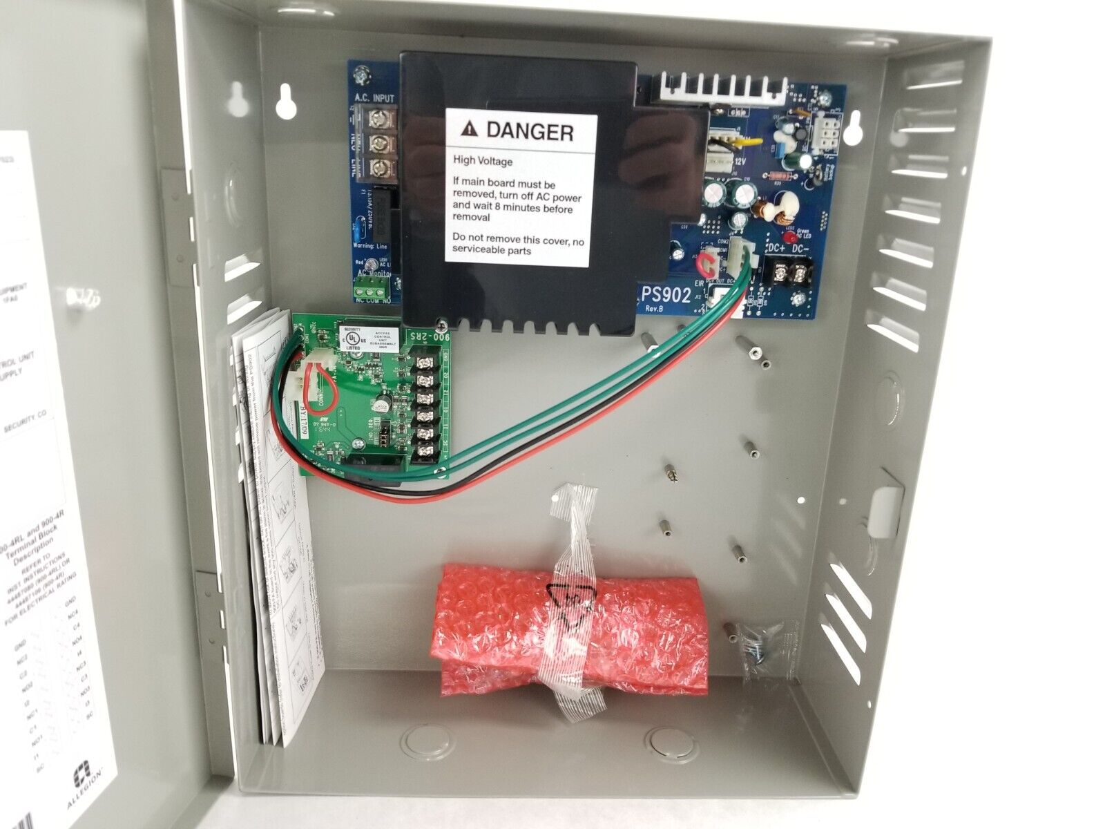 ALLEGION SCHLAGE PS902-2RS-FA Base Power Supply,2A,12/24VDC 2-Relay W/FA